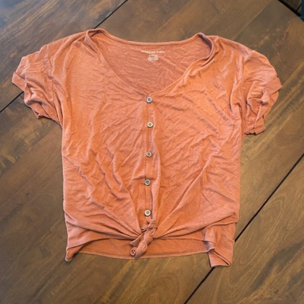 American Eagle Rust Shirt